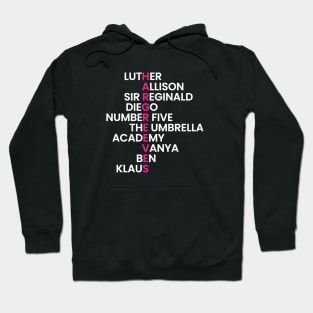 The Hargreeves Family - The Umbrella Academy (White) Hoodie